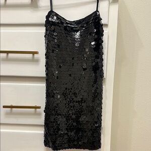 Gianni bini black sequin dress